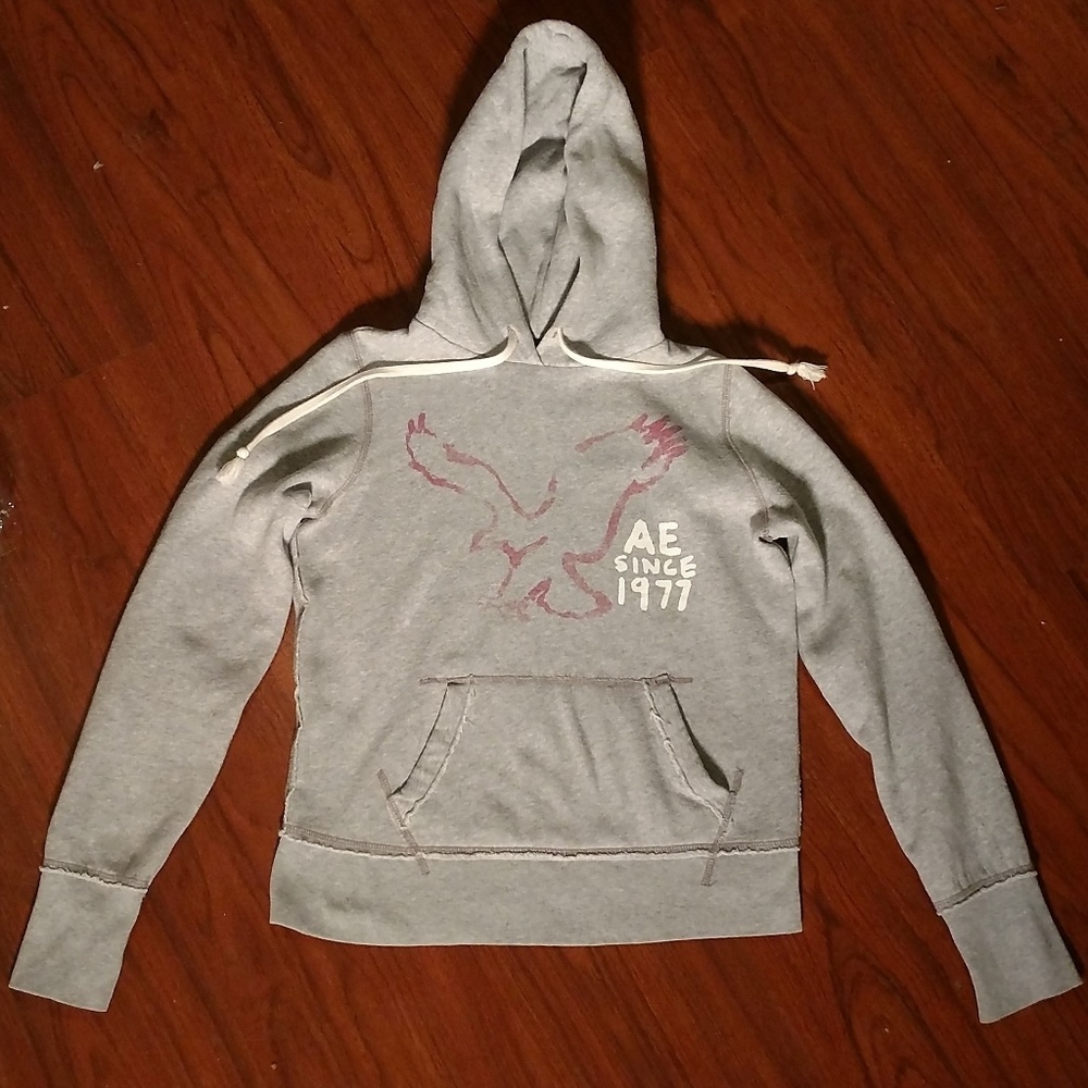American Eagle Pullover Hoodie S/P Gray